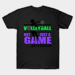 Not Just a Game, But a Passion- Volleyball Gifts T-Shirt